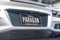 Chevrolet Corvette GM Carbon Fiber License Plate Frame Crossed Flags